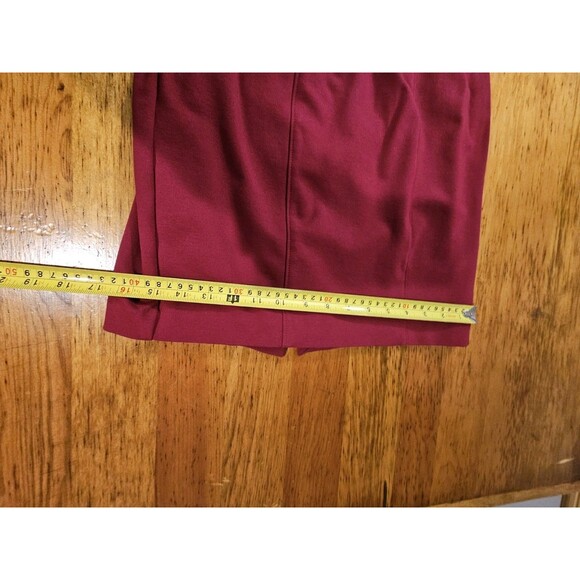 White House Black Market Sheath Dress Size 0 Burgundy Maroon Cap Sleeve EUC - Picture 7 of 8